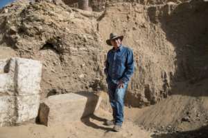 Egyptologist Zahi Hawass shown in a file photo from January 17, 2021. By Khaled DESOUKI (AFP/File)