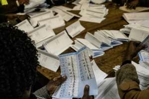 Election officials warn it may take until Saturday for official results to be finalised. By MARCO LONGARI (AFP)