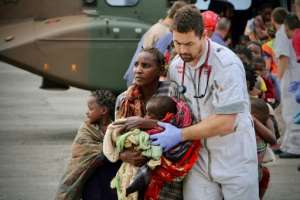 Urgent cases arrive at the Beira airport but hospital doctors are struggling to cope with the influx of refugees: blood and diesel supplies are dwindling, and medical facilities are becoming more expensive. operation were destroyed. By ADRIEN BARBIER (AFP)