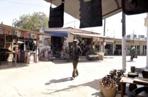 Empty: The Soumbedioune artisanal market in Dakar bears witness to the impact of Covid on the Senegalese tourism industry.  By Seyllou (AFP)