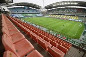 Empty stands are an unwelcome sight for fans and players. By Jung Yeon-je (AFP)