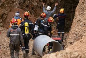 Engineers and topographers are among those assisting Civil Defence rescuers.  By Fadel SENNA (AFP)