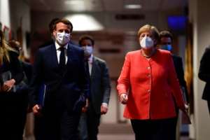 European Union leaders have agreed on a massive coronavirus recovery plan after a fractious summit. By JOHN THYS (POOL/AFP)