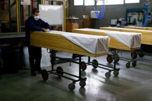 Europe's awful death toll hit 40,000 on Friday, with Spain reporting more than 900 deaths in 24 hours. By PAU BARRENA (AFP)
