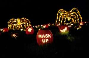 Even Halloween has a Covid-19 theme this year. By TIMOTHY A. CLARY (AFP)