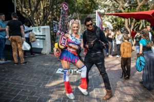 Fans strolled around Johannesburg's Gallager convention centre, meeting writers, illustrators and fellow enthusiasts. By Michele Spatari (AFP)