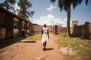 Faridah, pictured here in Kampala, says she wants to become a women's rights lawyer. By - (Plan International / AFP)