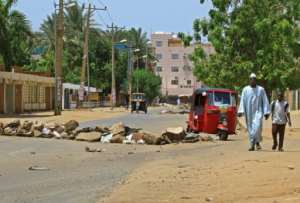 Few people ventured onto the streets of the Sudanese capital. By - (AFP)
