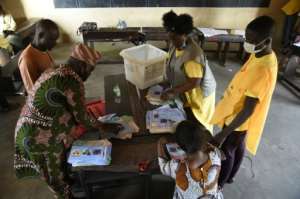 Final results are not expected until Monday or Tuesday.  By PIUS UTOMI EKPEI (AFP)