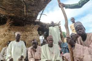 Finding a way to return home for displaced people is considered essential to solving the humanitarian crisis in northeastern Nigeria. By FATI ABUBAKAR (AFP)