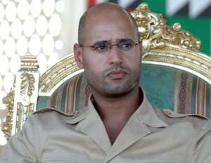 File photo of Saif al-Islam, son of the late Libyan leader Moamer Kadhafi
