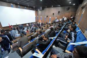 Films were shown to about 14,000 inmates, including to teenagers from Tunisia's juvenile prisons. By FETHI BELAID (AFP)