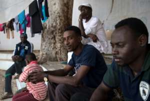 For many Sudanese migrants staying at the school in Tripoli, the Libyan capital, this makeshift shelter is the last leg of a long and dangerous journey. By FADEL SENNA (AFP)