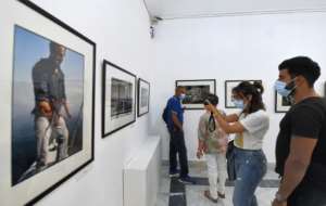 For the exhibition being held close to where he was born, he chose
