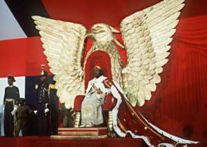 Former general Jean-Bedel Bokassa, an admirer of Napoleon, had himself crowned emperor in 1977. He was deposed two years later. By PIERRE GUILLAUD (AFP)
