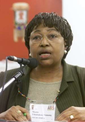 Former health minister Manto Tshabalala-Msimang became the symbol of the disastrous mismanagement of South Africa's HIV pandemic. She was dubbed 'Dr. Beetroot' for insisting the vegetable was a remedy for AIDS. By YOAV LEMMER (AFP)