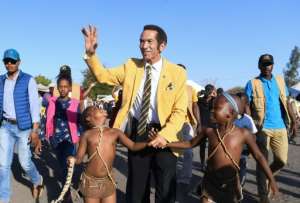 Former president Ian Khama shook up Botswana's traditionally calm politics by attacking Masisi, his hand-picked successor. By MONIRUL BHUIYAN (AFP/File)