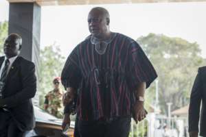 Former president John Mahama, pictured in 2018, was criticised for poor economic decisions and racking up unsustainable debts. By CRISTINA ALDEHUELA (AFP/File)