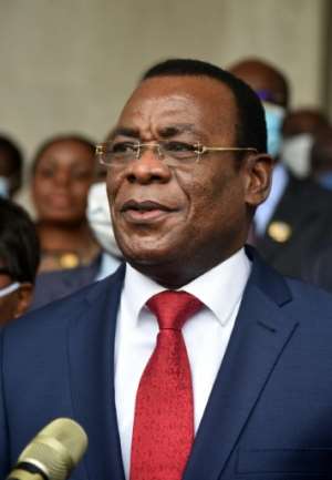 Former prime minister Pascal Affi N'Guessan is president of the Ivorian Popular Front (FPI) which was founded by Gbagbo. By SIA KAMBOU (AFP)