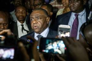 Former warlord and ex-vice president Jean-Pierre Bemba returned home last week to file his election bid. By Junior D. KANNAH (AFP)