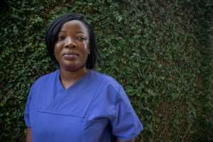 Florence Ndjassep, 35, says she thought of setting up a home for the elderly after working as a nurse. By Daniel Beloumou Olomo (AFP)