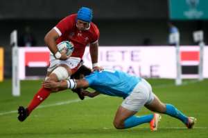 Flanker Justin Tipuric is at the heart of Wales's defensive strategy. By CHRISTOPHE SIMON (AFP)