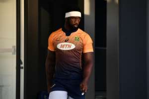 Flanker Siya Kolisi is South Africa's first black captain. By Anne-Christine POUJOULAT (AFP)