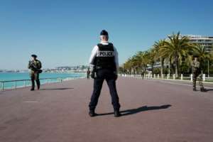 From the Channel to the French Riviera, police and soldiers are out in force. By VALERY HACHE (AFP)