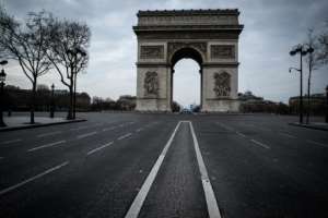 France is considering a weekend lockdown in the Paris region.  By JOEL SAGET (AFP / File)