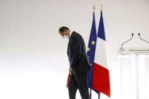 French Prime Minister Jean Castex announced new measures aimed at stemming the sprfead of Covid-19. By (POOL/AFP)