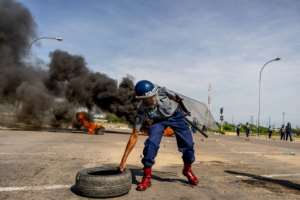 Fuel prices more than doubled in January, triggering protests suppressed in a bloody crackdown by President Emmerson Mnangagwa's regime. By Zinyange AUNTONY (AFP)