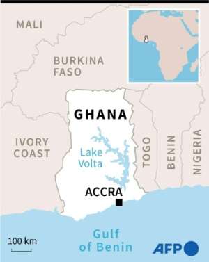 Map of Ghana.  By (AFP)