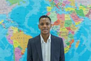 Habib Meme has been working to develop mobile medical facilities that can be swiftly erected or dismantled in an epidemic. By Yanick Folly (AFP)