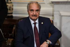 Haftar's forces launched an assault in April on Sarraj's troops in Tripoli. By ARIS MESSINIS (AFP)