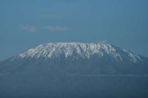 Haven of the wild: Snow-capped Mount Kilimanjaro looks down on the sanctuary. By Yasuyoshi CHIBA (AFP)