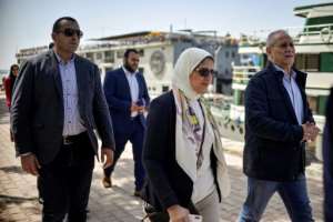 Health Minister Hala Zayed said passengers on the A-Sara Nile cruise ship who tested negative for the virus were free to leave after 24 hours. By - (AFP)
