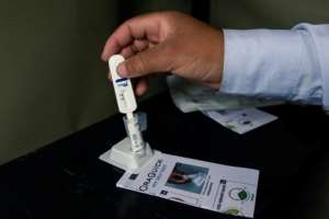 HIV self-testing kits are available at the one-stop clinics. By Jekesai NJIKIZANA (AFP)