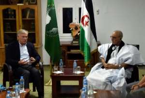 Horst Kohler (L), the UN envoy for the disputed territory of Western Sahara, will lead the talks in Geneva.  By RYAD KRAMDI (RYAD KRAMDI/AFP)