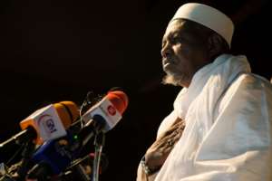 Imam Mahmoud Dicko has issued a warning to the junta. By ANNIE RISEMBERG (AFP/File)