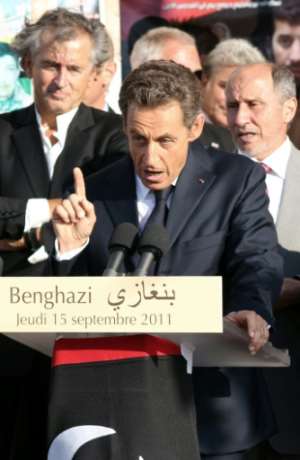 In 2011, Levy accompanied then French president Nicolas Sarkozy on the first visit to Libya by Western leaders after the NATO-backed overthrow of longtime dictator Moamer Kadhafi. By ABDULLAH DOMA (AFP)