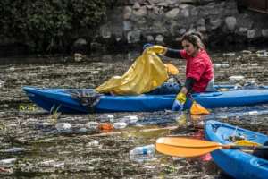 In the past three years, the environmental activists say they have picked some 37 tonnes of rubbish from the waters and shores along the Nile in Egypt. By Khaled DESOUKI (AFP)