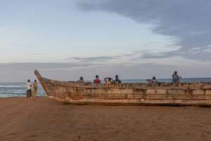 In Togo, some 22,000 people rely on fishing to make a living along the tiny country's Atlantic shoreline. By YANICK FOLLY (AFP)