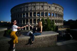 In hard-hit Italy, as in much of Europe, life is starting to creep back to normal. By Filippo MONTEFORTE (AFP)