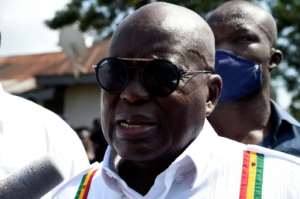 Incumbent President Nana Akufo-Addo signed a symbolic peace pact with his main challenger before the election. By PIUS UTOMI EKPEI (AFP)