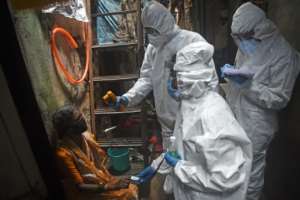 India is among the nations still battling its first wave of infections. By Punit PARANJPE (AFP)