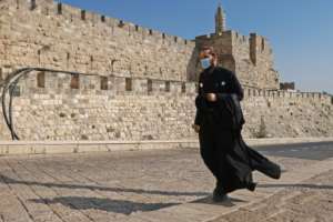 Israel's second lockdown left streets deserted. By Emmanuel DUNAND (AFP)