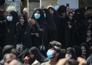 Iraqi Shiite Muslims took part in a more subdued Ashura gatherings due to virus restrictions. By AHMAD AL-RUBAYE (AFP)