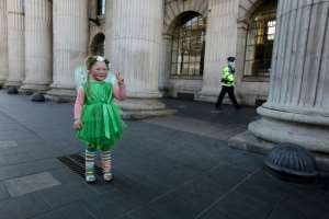 Ireland's St. Patrick's Day celebrations have been slowed for the second year in a row, with the country still facing virus restrictions.  By PAUL FAITH (AFP)