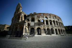 Italy said it would extend its lockdown measures until May 3. By Filippo MONTEFORTE (AFP)