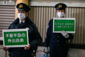 Japan insists it can hold the Olympic games even as it struggles with rising coronavirus cases. By CHARLY TRIBALLEAU (AFP/File)